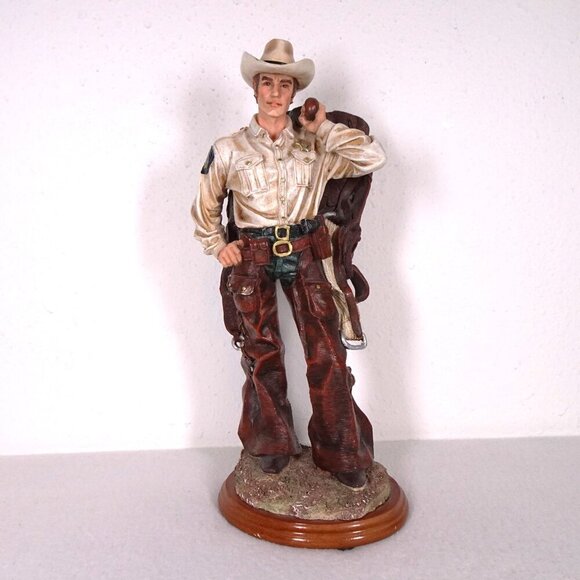 Vintage Vanmark Cowboy Statue Legends of the Law 